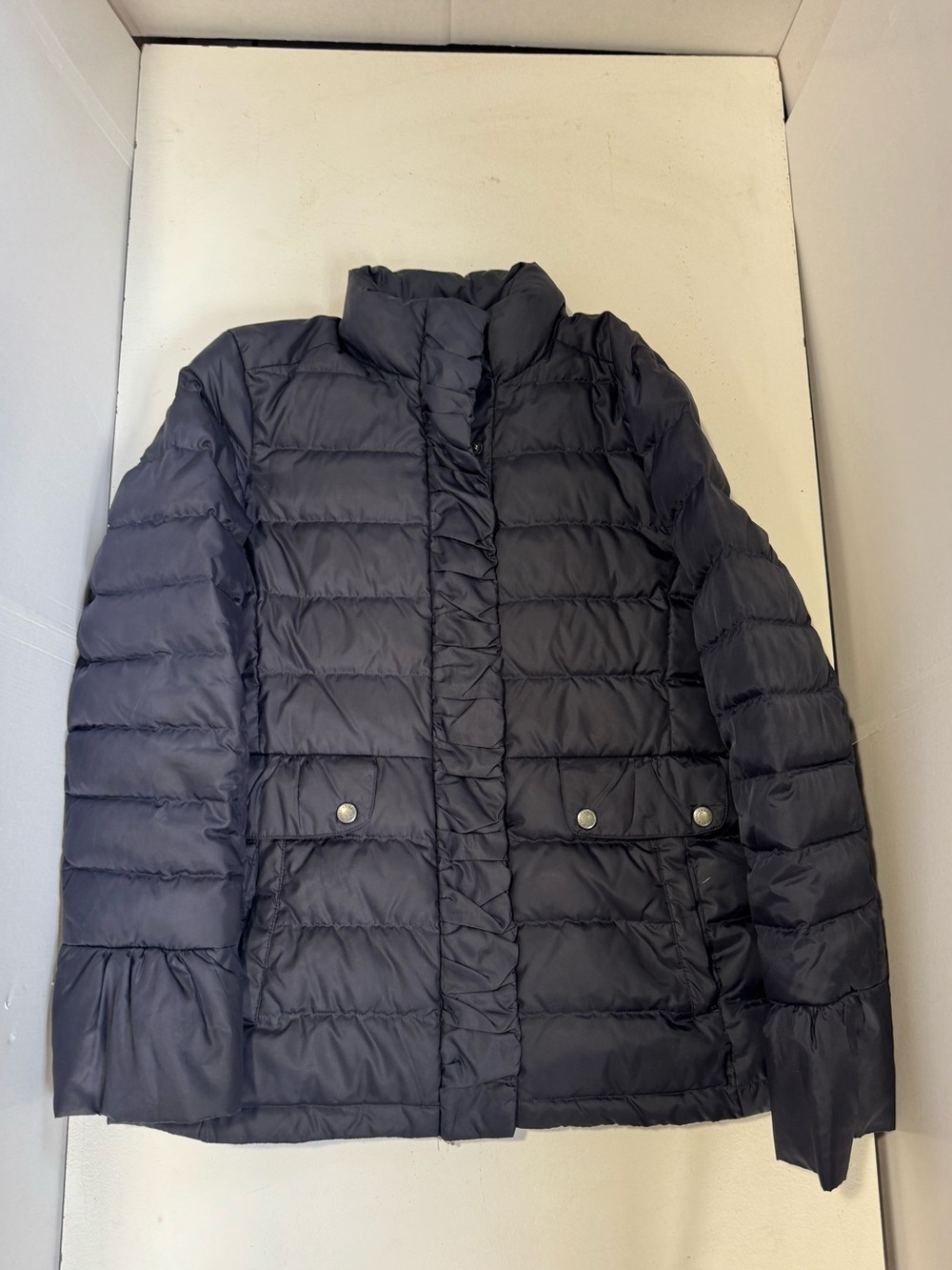 Brooks Brothers Navy Blue Women Puffer Jacket size 6